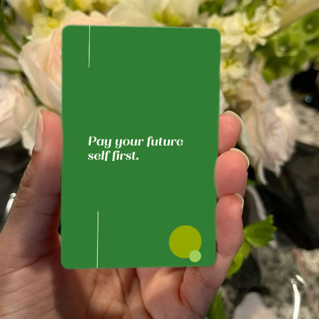 Wealthy life cards - 83 daily affirmation & action fueled card for display