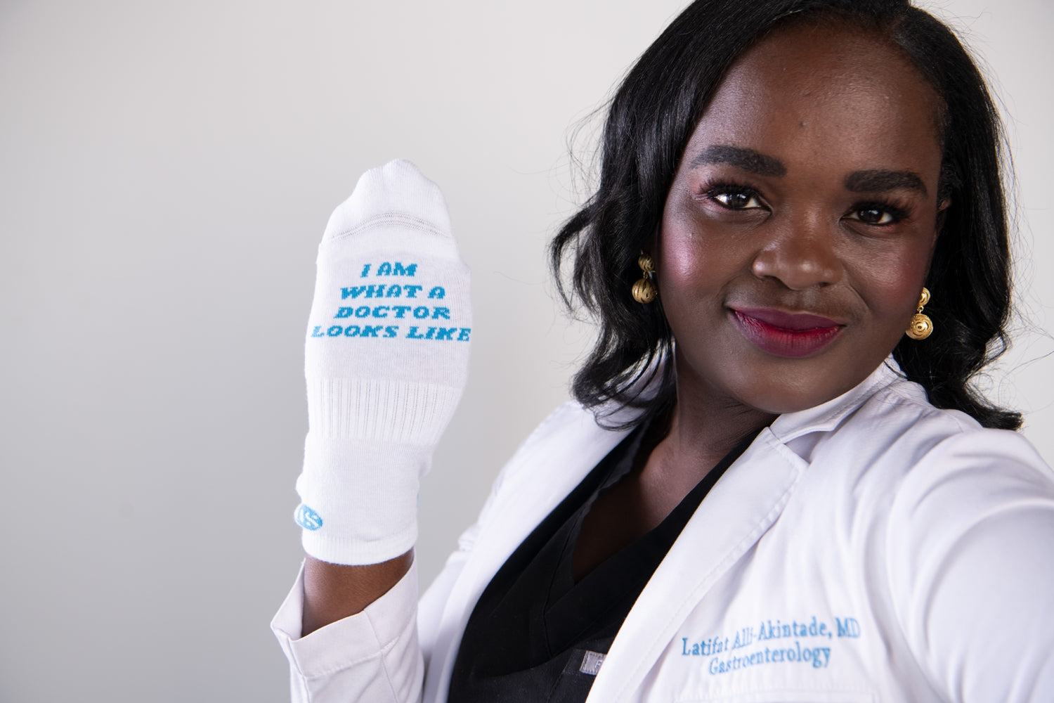 "I Am What a Doctor Looks Like" Socks