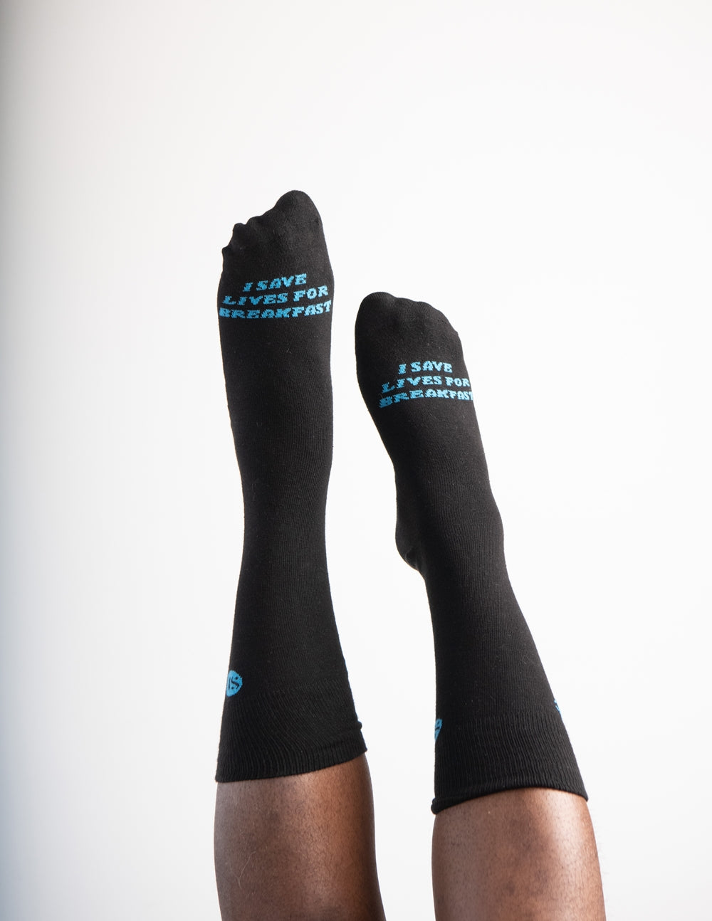 "I Save Lives for Breakfast" Socks